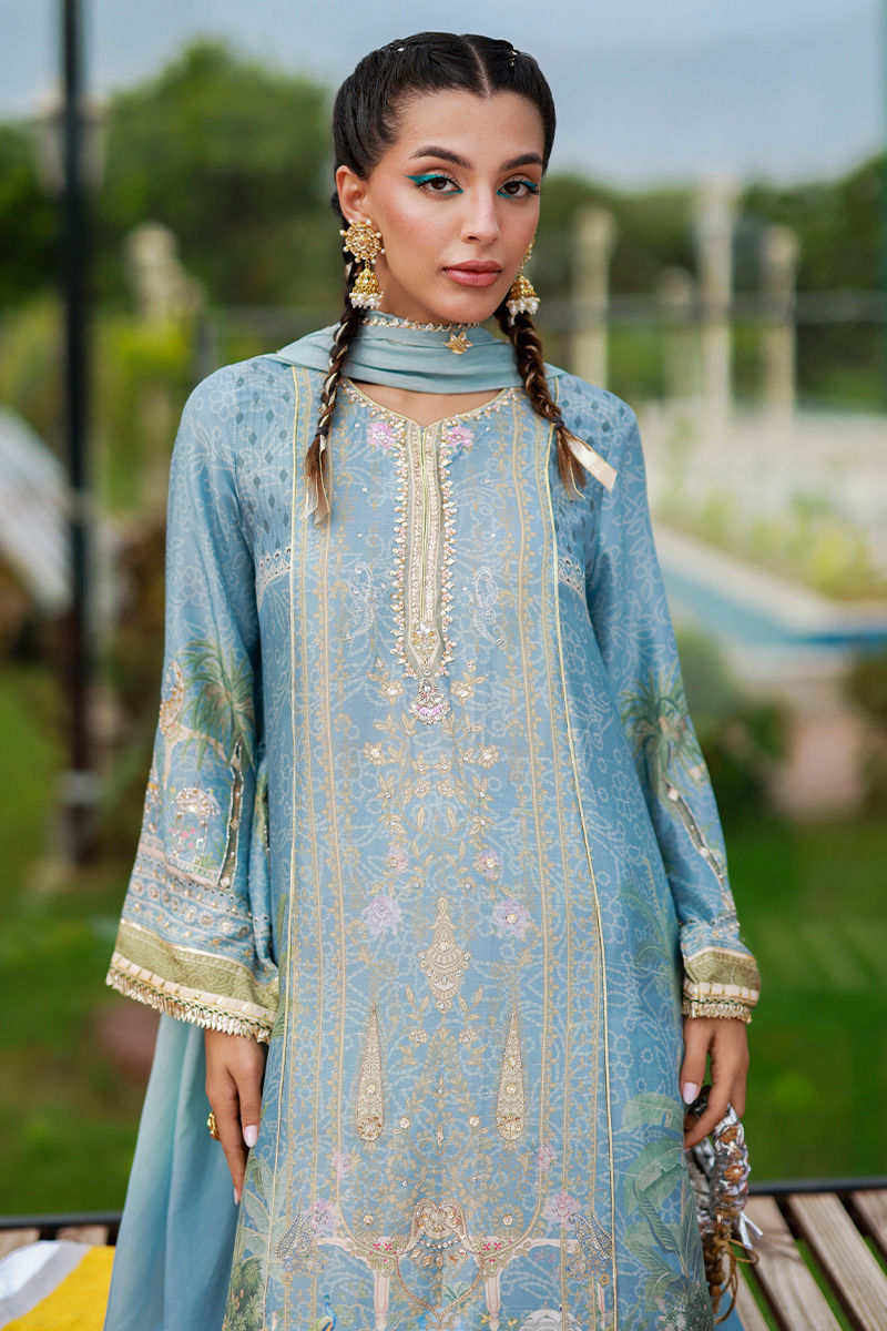 Ansab Jahangir | Digital Silk | Maheera by Ansab Jahangir - Designer Dress  - Type : Ladies Clothes - Available at Libayah - 100% Original 