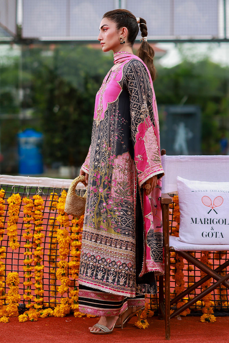 Ansab Jahangir | Marigold and Gota | Laraib by Ansab Jahangir - Designer Dress  - Type : Ladies Clothes - Available at Libayah - 100% Original 