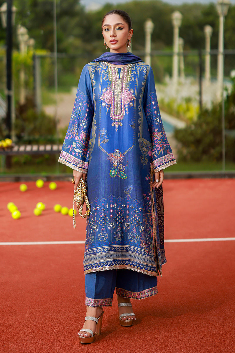 Ansab Jahangir | Digital Silk | Aroosha by Ansab Jahangir - Designer Dress  - Type : Ladies Clothes - Available at Libayah - 100% Original 