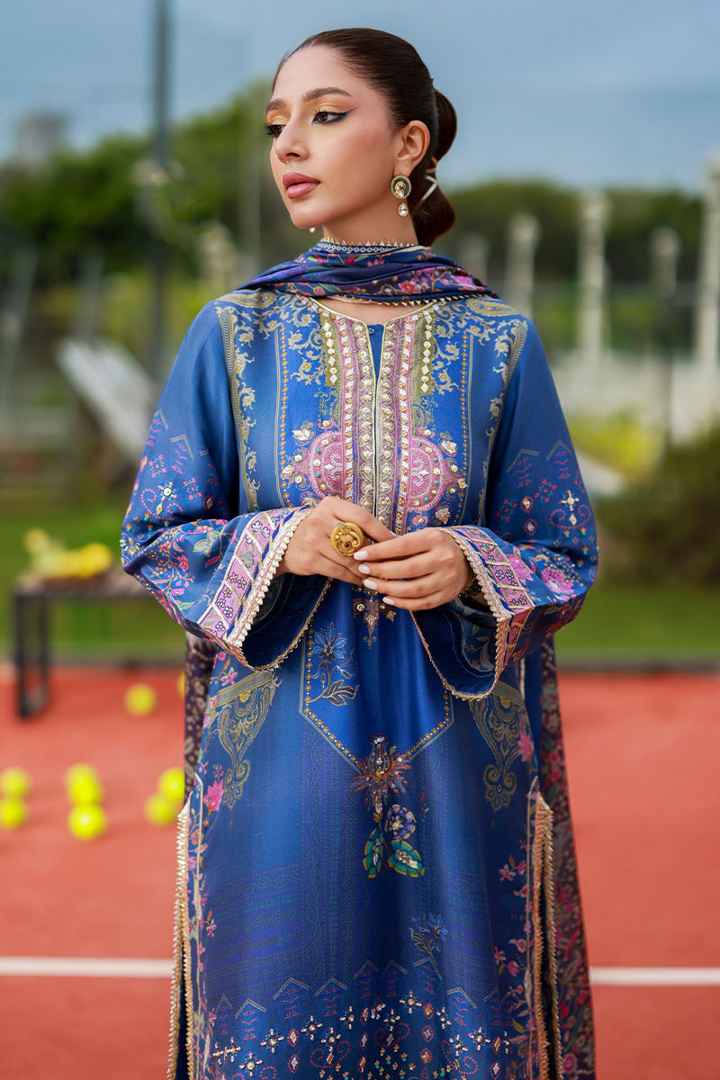Ansab Jahangir | Digital Silk | Aroosha by Ansab Jahangir - Designer Dress  - Type : Ladies Clothes - Available at Libayah - 100% Original 