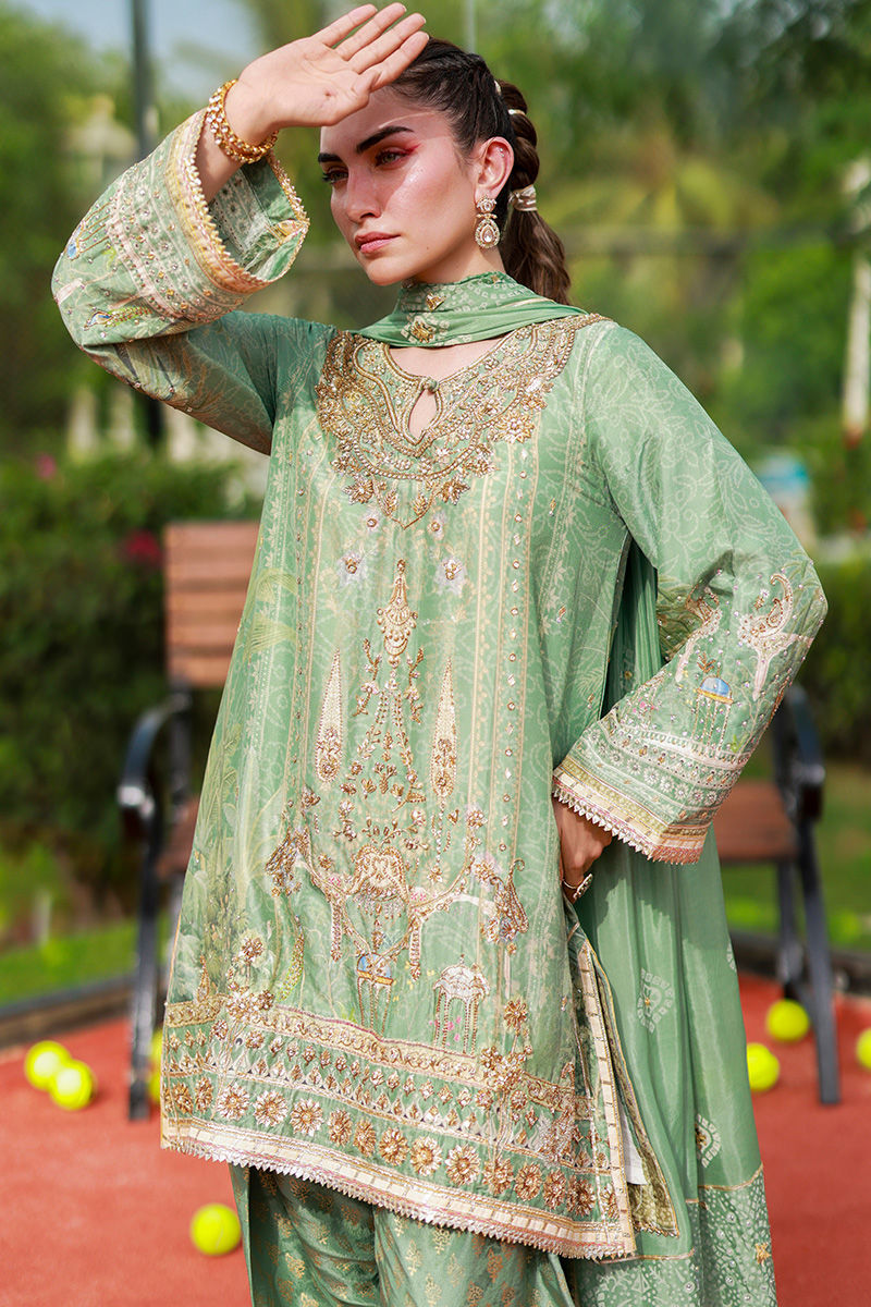 Ansab Jahangir | Marigold and Gota | Suhaina by Ansab Jahangir - Designer Dress  - Type : Ladies Clothes - Available at Libayah - 100% Original 