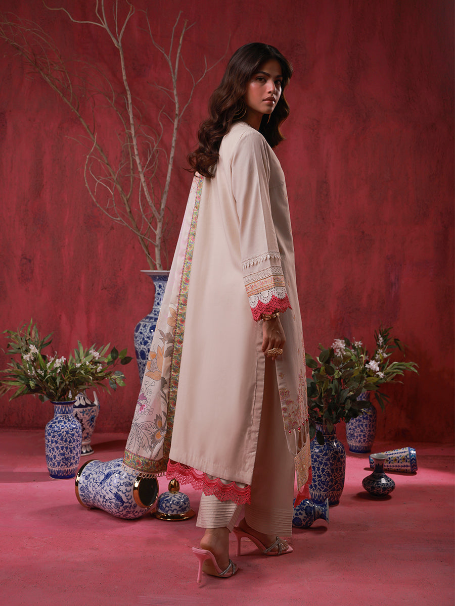 Salitex | Zaria Luxury Lawn | A05 by Salitex - Designer Dress - Type: Luxury - Available at Libayah - 100% Original