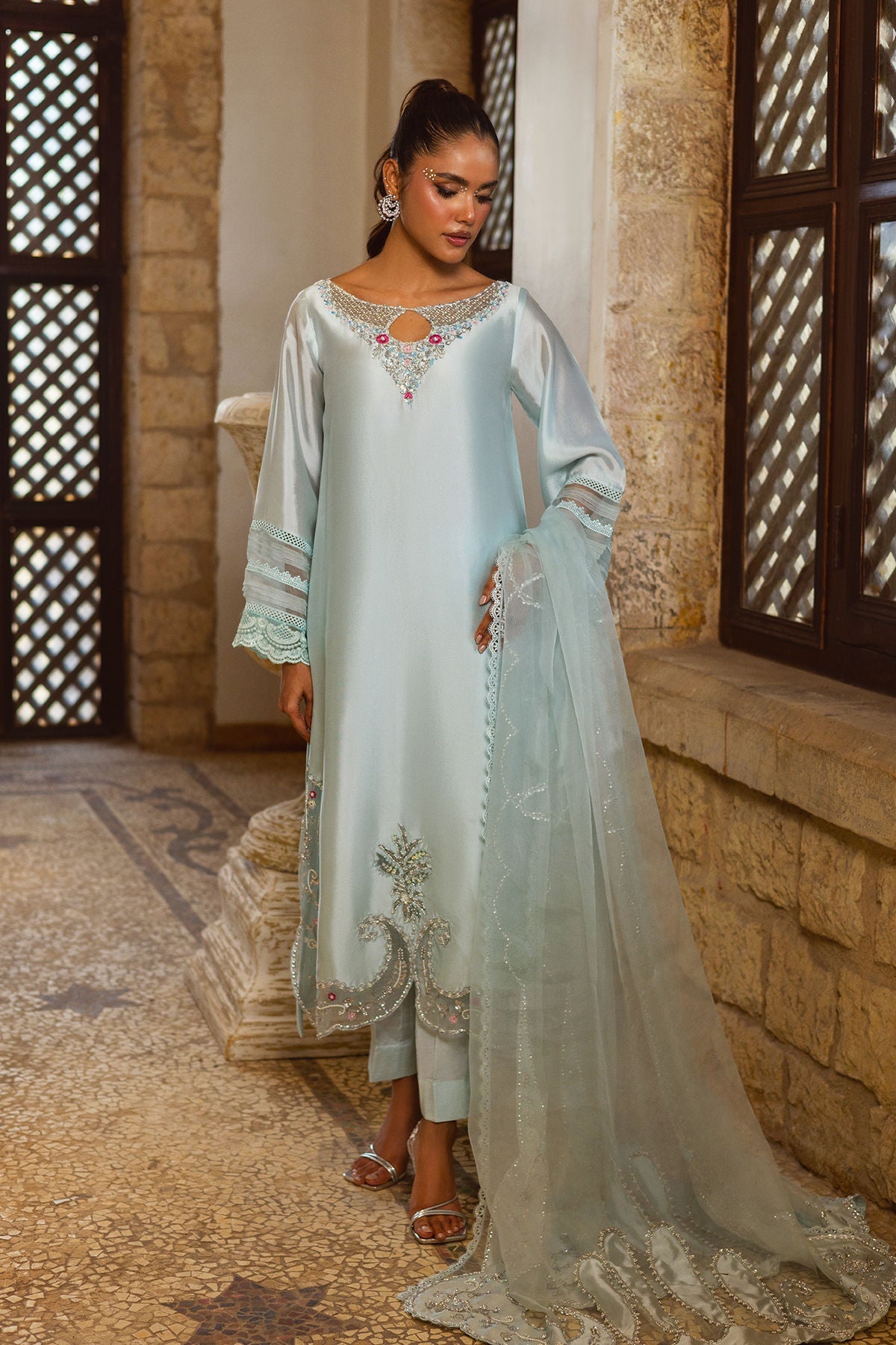 Annus Abrar | Leah Luxury Pret | Zaviya by Annus Abrar - Designer Dress  - Type : Ladies Clothes - Available at Libayah - 100% Original 