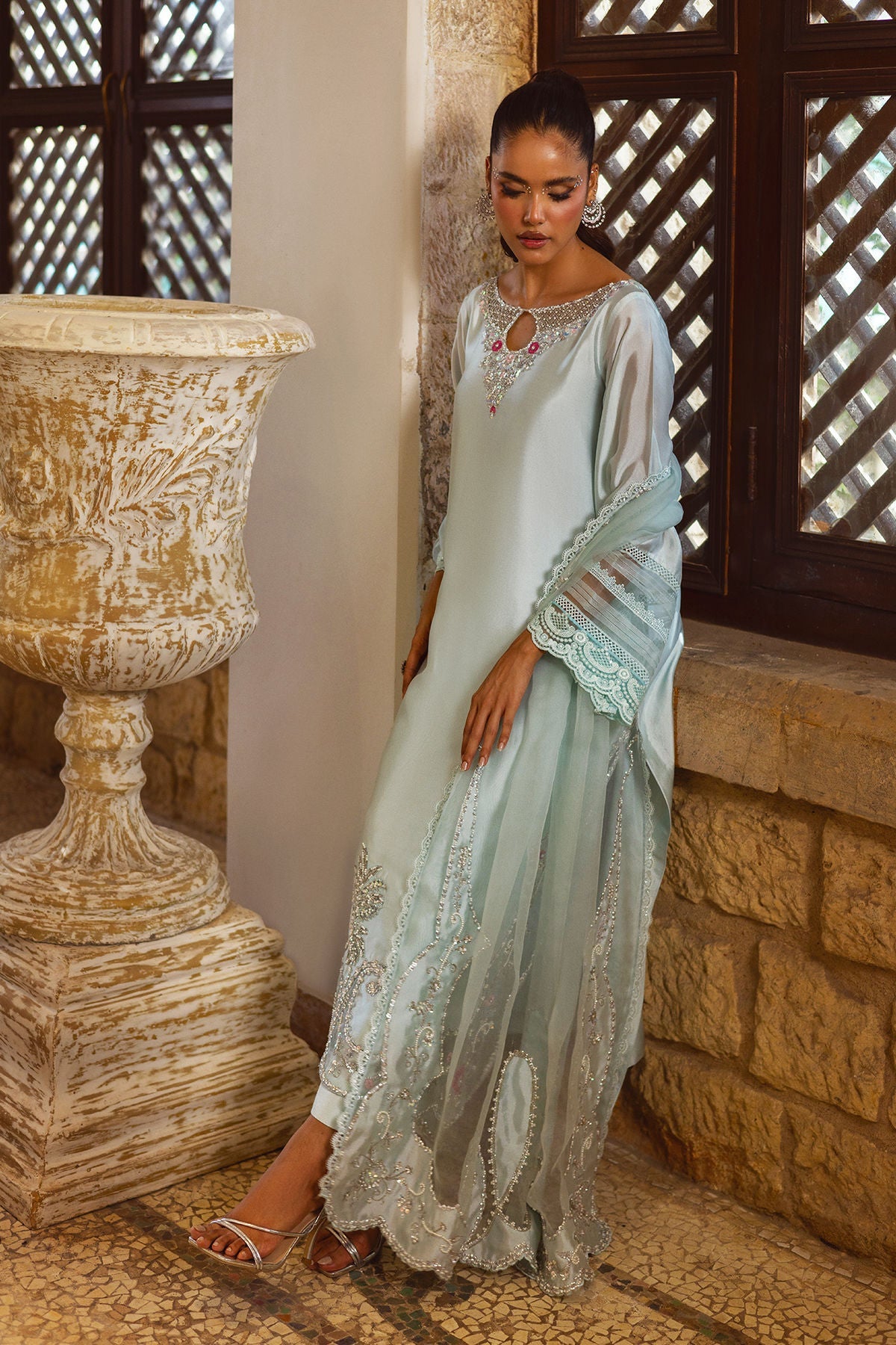 Annus Abrar | Leah Luxury Pret | Zaviya by Annus Abrar - Designer Dress  - Type : Ladies Clothes - Available at Libayah - 100% Original 