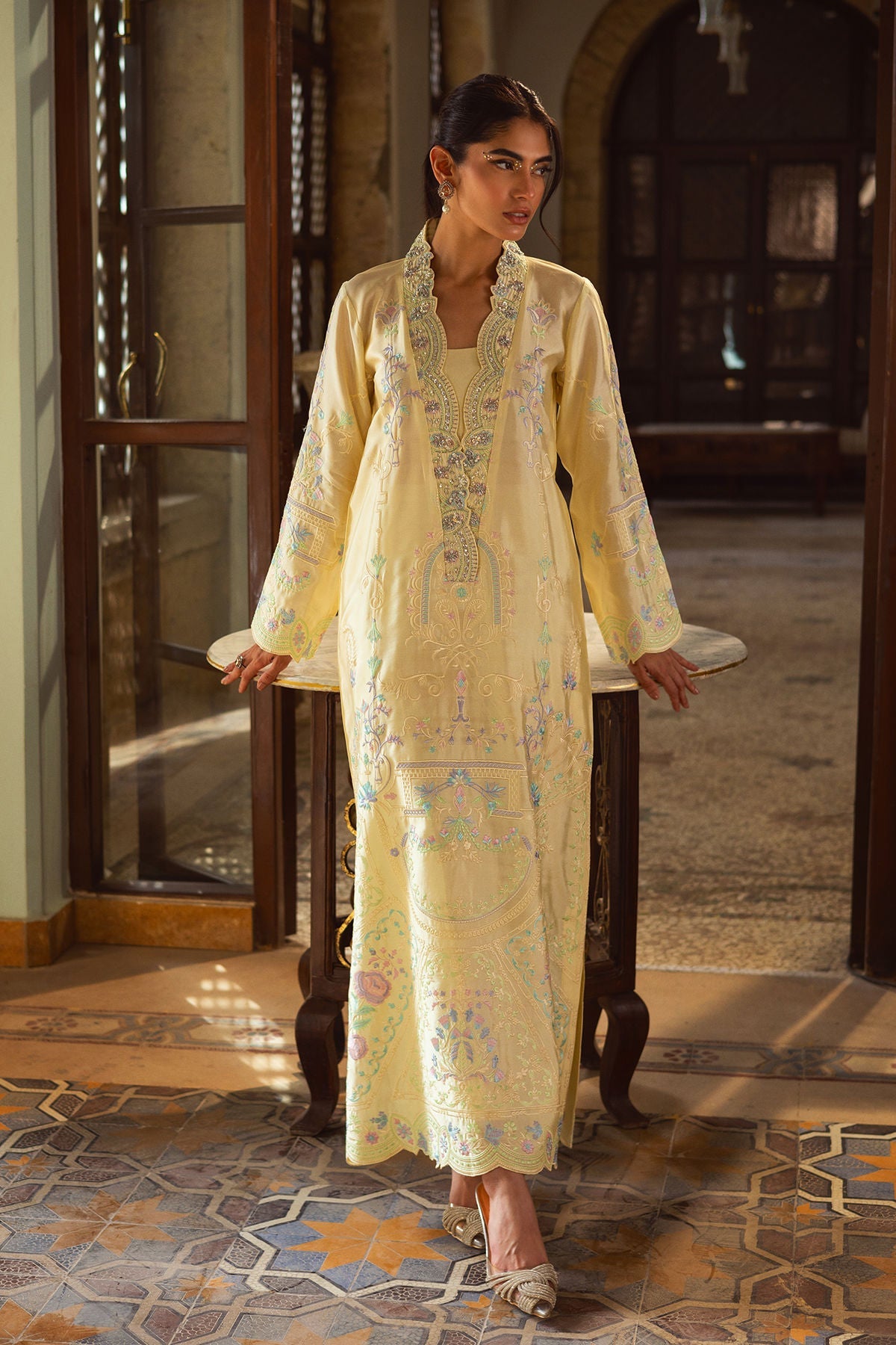 Annus Abrar | Leah Luxury Pret |Leelia Kaftaan by Annus Abrar - Designer Dress  - Type : Ladies Clothes - Available at Libayah - 100% Original 