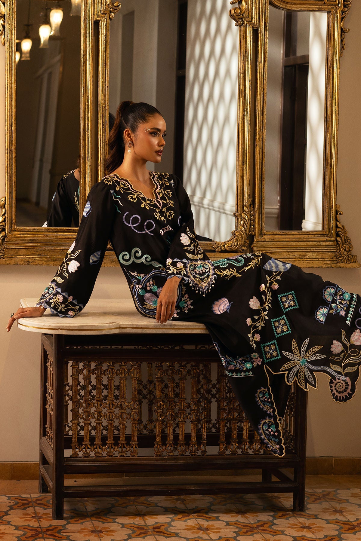 Annus Abrar | Leah Luxury Pret |Kayla Kaftan by Annus Abrar - Designer Dress  - Type : Ladies Clothes - Available at Libayah - 100% Original 