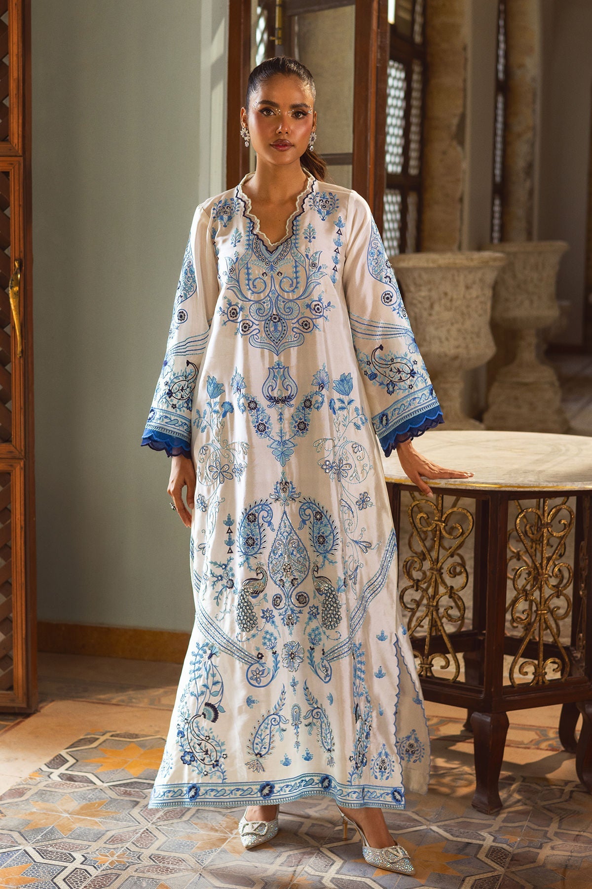 Annus Abrar | Leah Luxury Pret |Sol Kaftaan by Annus Abrar - Designer Dress  - Type : Ladies Clothes - Available at Libayah - 100% Original 