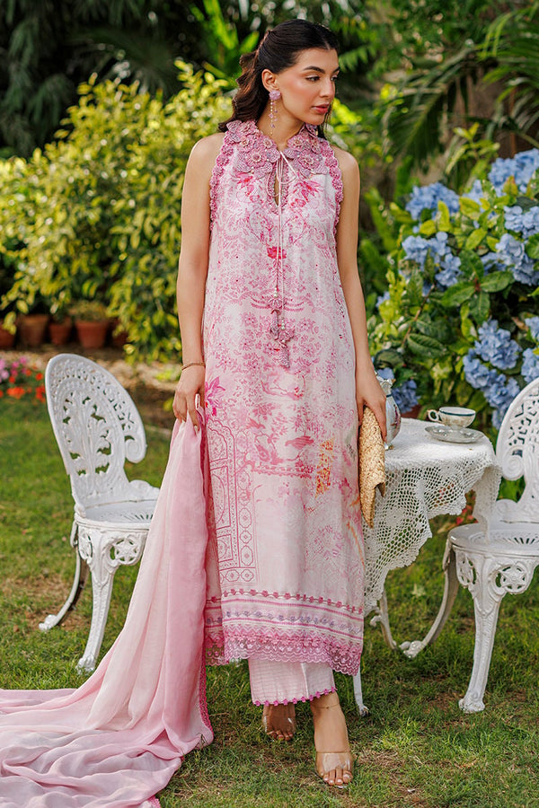 Ansab Jahangir | A Silk Afternoon Luxury Eid Silks 26 | Rosea by Ansab Jahangir - Designer Dress  - Type : Ladies Clothes - Available at Libayah - 100% Original 