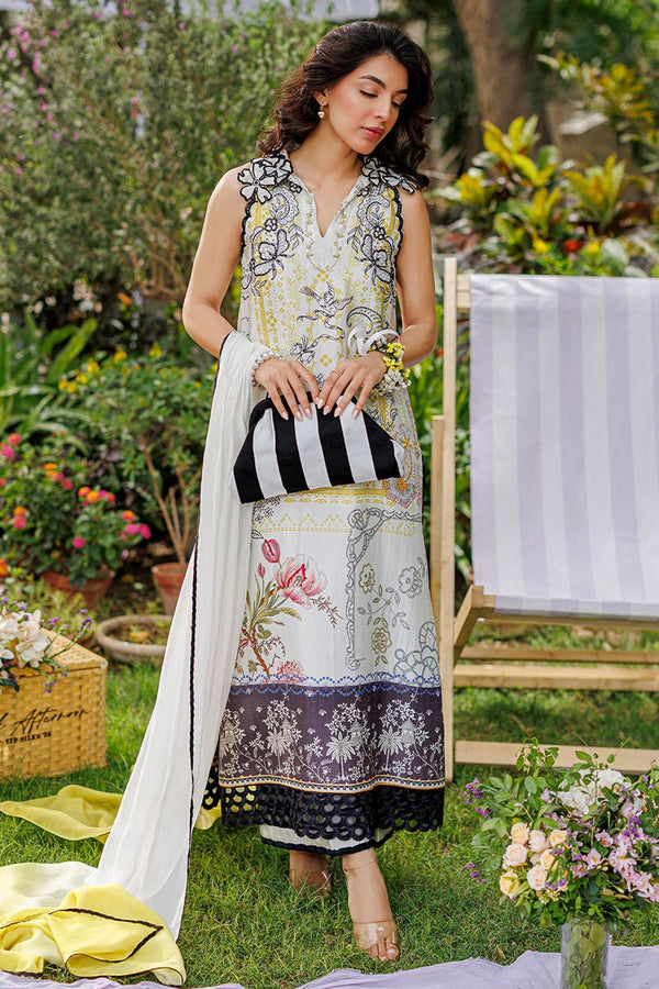 Ansab Jahangir | A Silk Afternoon Luxury Eid Silks 26 | Honeydew by Ansab Jahangir - Designer Dress  - Type : Ladies Clothes - Available at Libayah - 100% Original 