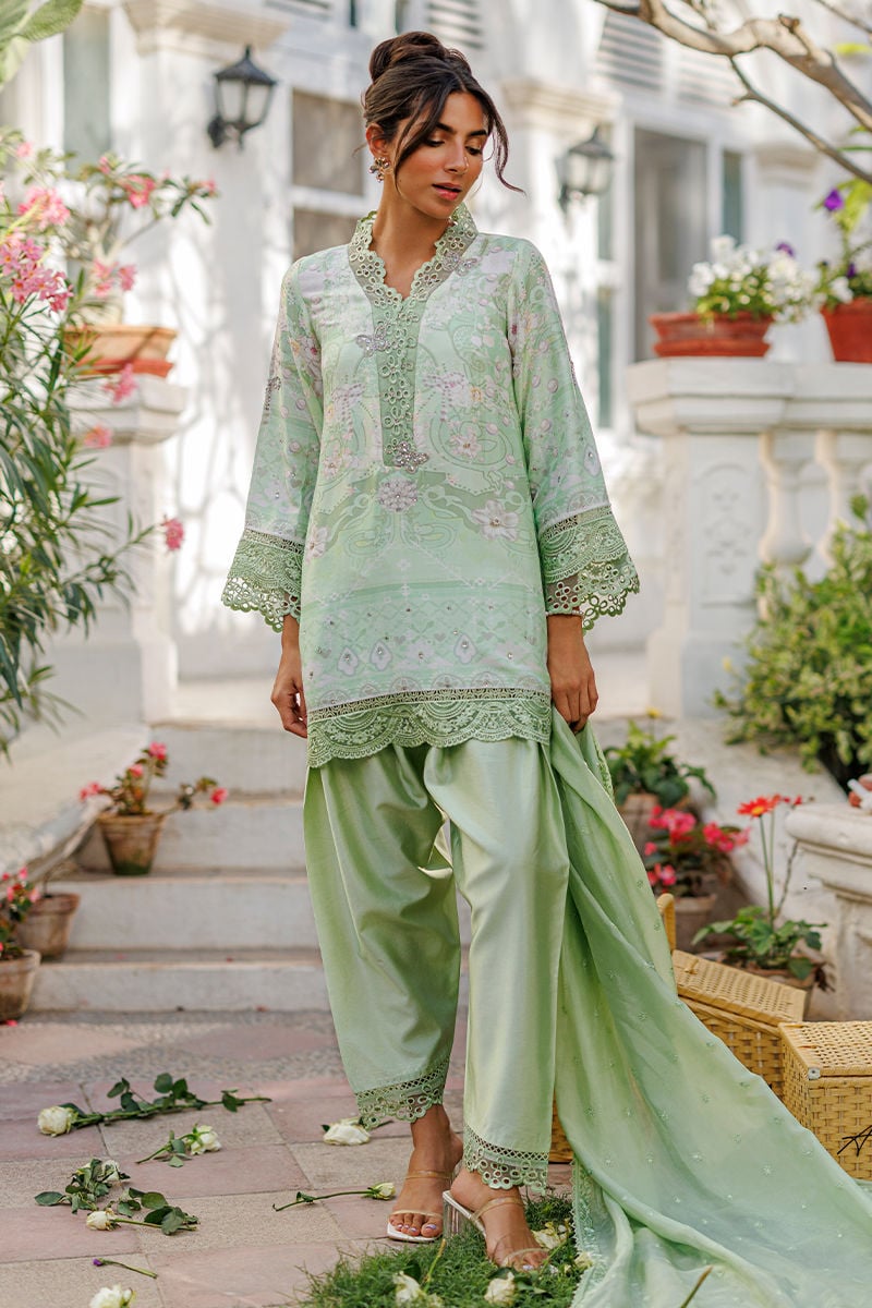 Ansab Jahangir | A Silk Afternoon Luxury Eid Silks 26 | Evie by Ansab Jahangir - Designer Dress  - Type : Ladies Clothes - Available at Libayah - 100% Original 