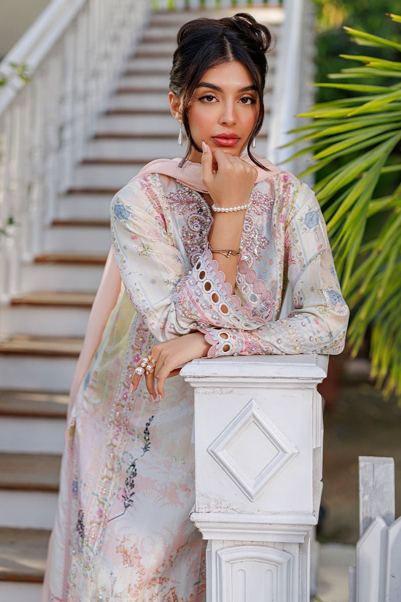 Ansab Jahangir | A Silk Afternoon Luxury Eid Silks 26 | Peonia by Ansab Jahangir - Designer Dress  - Type : Ladies Clothes - Available at Libayah - 100% Original 