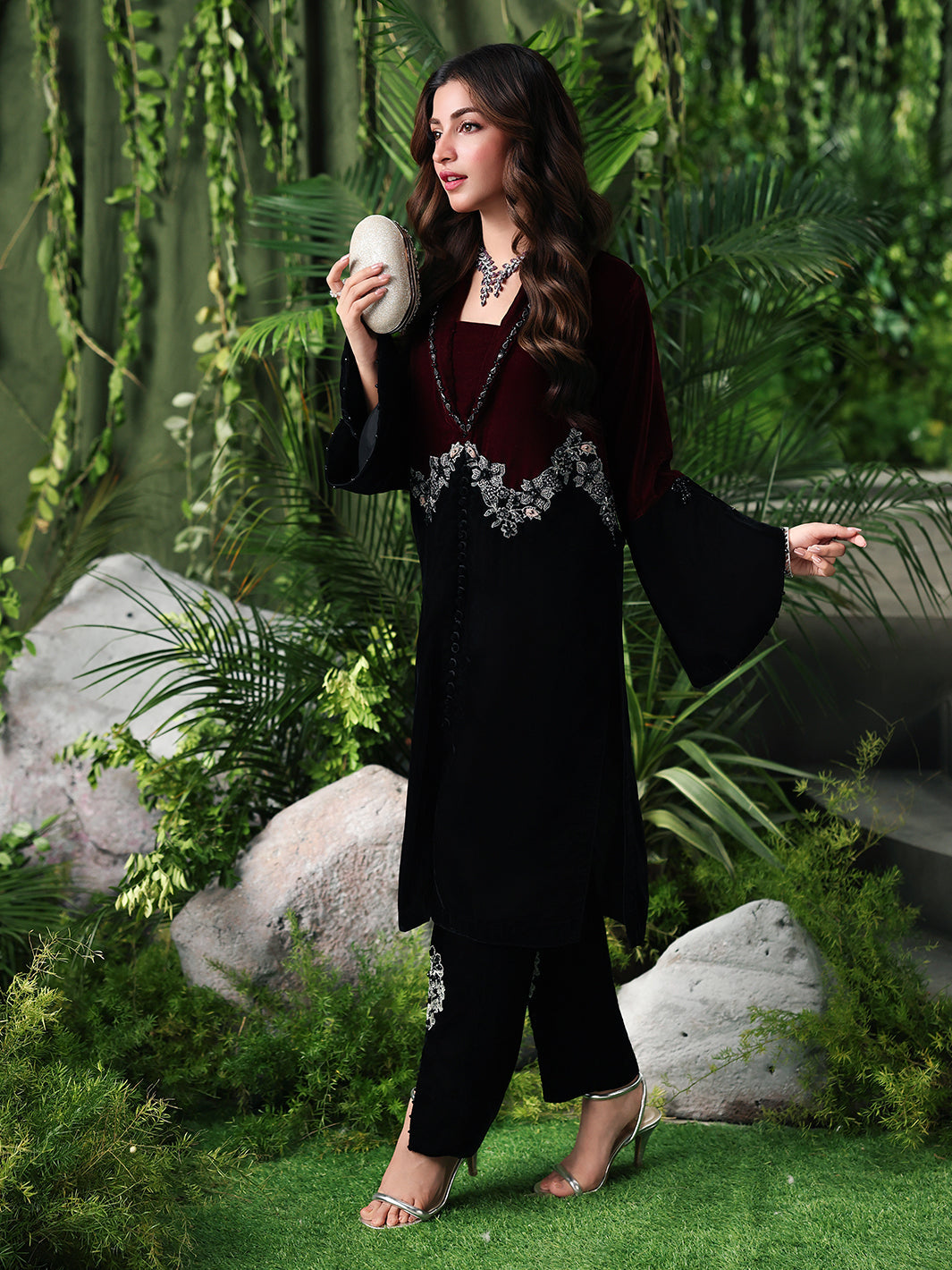 Ain | Twilight The Velvet Edit | AN-184 by Ain - Designer Dress  - Type : Ladies Clothes - Available at Libayah - 100% Original 