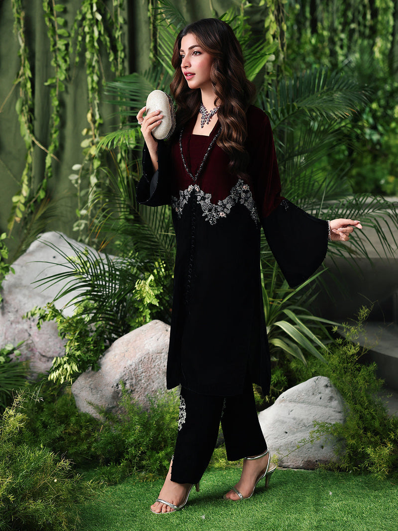 Ain | Twilight The Velvet Edit | AN-184 by Ain - Designer Dress  - Type : Ladies Clothes - Available at Libayah - 100% Original 