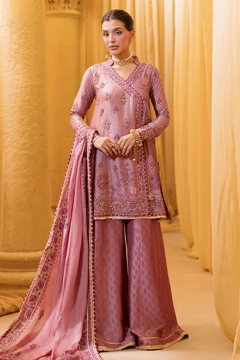 Ansab Jahangir | Artisan Prints 26 | Dust Rose by Ansab Jahangir - Designer Dress  - Type : Ladies Clothes - Available at Libayah - 100% Original 
