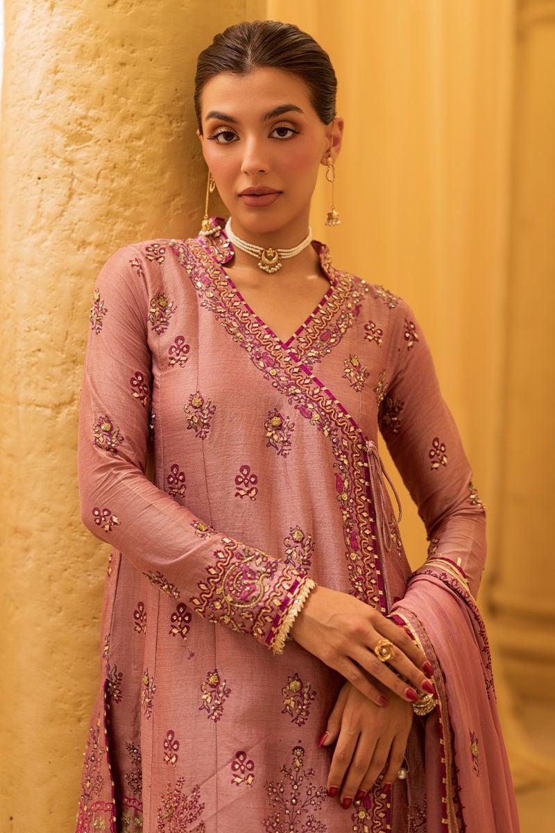 Ansab Jahangir | Artisan Prints 26 | Dust Rose by Ansab Jahangir - Designer Dress  - Type : Ladies Clothes - Available at Libayah - 100% Original 
