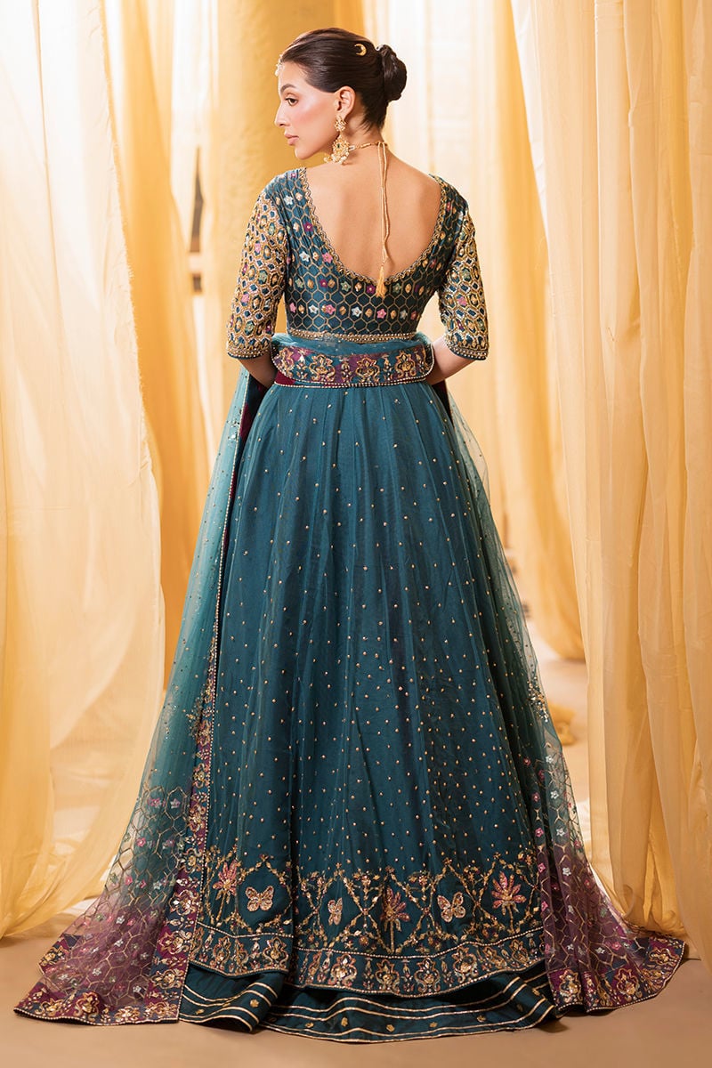 Ansab Jahangir | Artisan Prints 26 | Lapis by Ansab Jahangir - Designer Dress  - Type : Ladies Clothes - Available at Libayah - 100% Original 