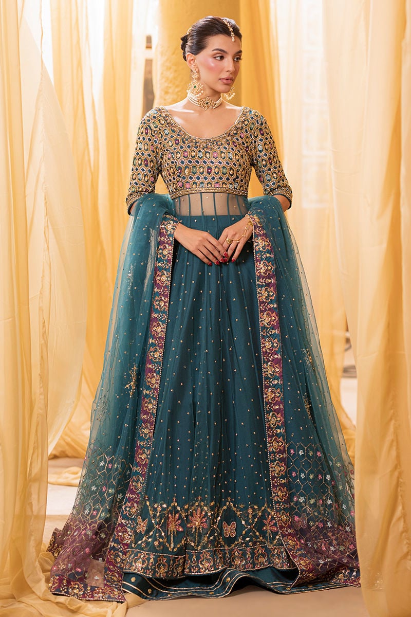 Ansab Jahangir | Artisan Prints 26 | Lapis by Ansab Jahangir - Designer Dress  - Type : Ladies Clothes - Available at Libayah - 100% Original 