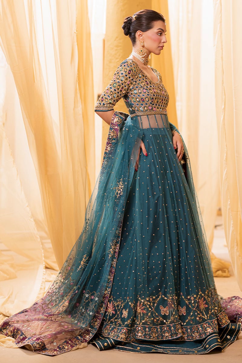 Ansab Jahangir | Artisan Prints 26 | Lapis by Ansab Jahangir - Designer Dress  - Type : Ladies Clothes - Available at Libayah - 100% Original 