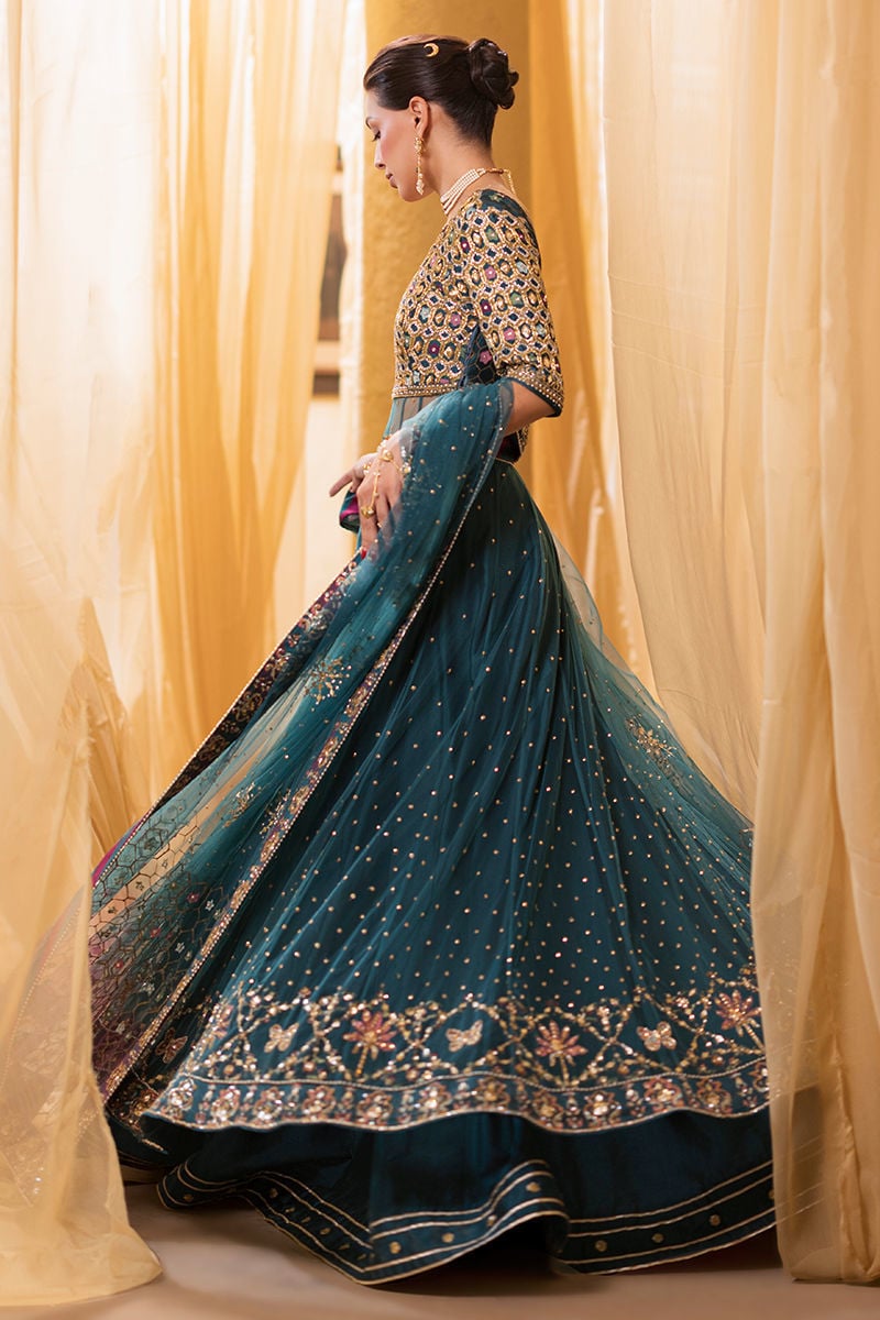 Ansab Jahangir | Artisan Prints 26 | Lapis by Ansab Jahangir - Designer Dress  - Type : Ladies Clothes - Available at Libayah - 100% Original 