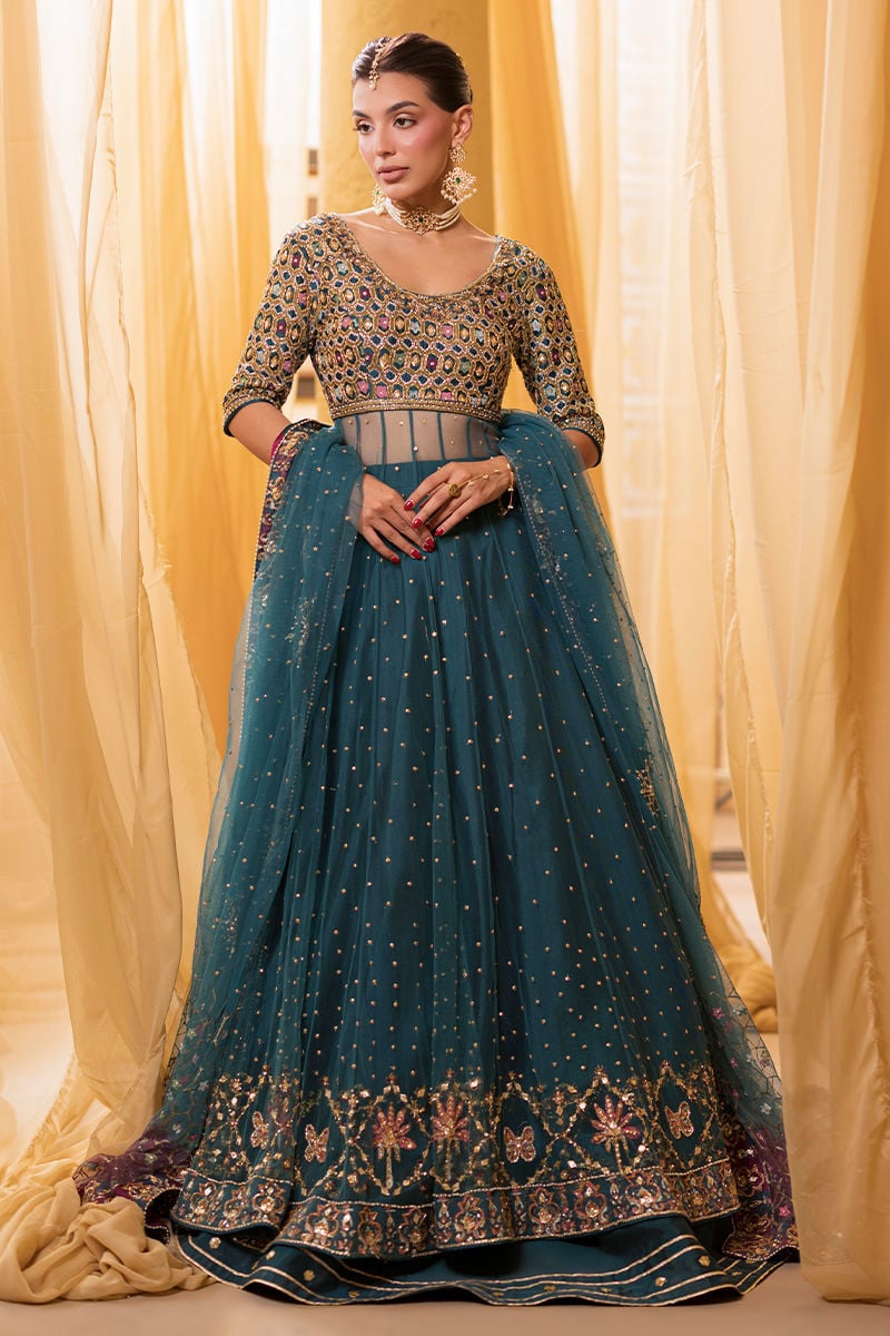 Ansab Jahangir | Artisan Prints 26 | Lapis by Ansab Jahangir - Designer Dress  - Type : Ladies Clothes - Available at Libayah - 100% Original 