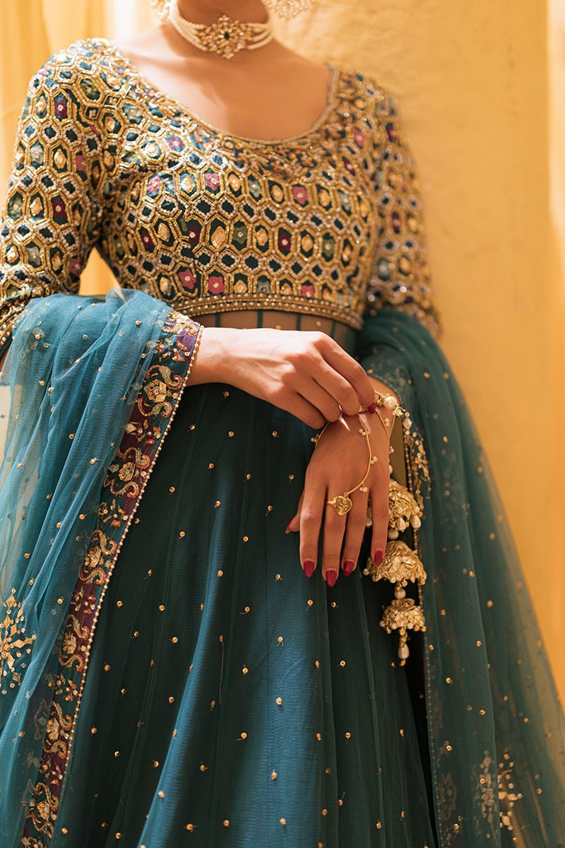 Ansab Jahangir | Artisan Prints 26 | Lapis by Ansab Jahangir - Designer Dress  - Type : Ladies Clothes - Available at Libayah - 100% Original 