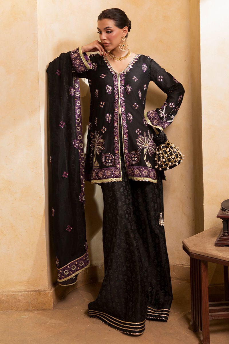 Ansab Jahangir | Artisan Prints 26 |Shadow Silk by Ansab Jahangir - Designer Dress  - Type : Ladies Clothes - Available at Libayah - 100% Original 