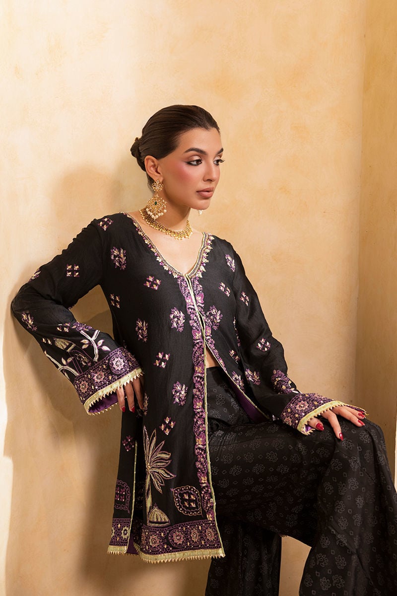 Ansab Jahangir | Artisan Prints 26 |Shadow Silk by Ansab Jahangir - Designer Dress  - Type : Ladies Clothes - Available at Libayah - 100% Original 