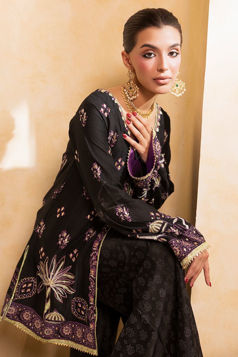 Ansab Jahangir | Artisan Prints 26 |Shadow Silk by Ansab Jahangir - Designer Dress  - Type : Ladies Clothes - Available at Libayah - 100% Original 