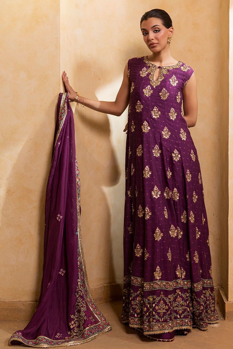 Ansab Jahangir | Artisan Prints 26 | Mulberry by Ansab Jahangir - Designer Dress  - Type : Ladies Clothes - Available at Libayah - 100% Original 