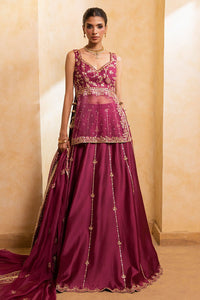 Ansab Jahangir | Artisan Prints 26 |Berry Velour by Ansab Jahangir - Designer Dress  - Type : Ladies Clothes - Available at Libayah - 100% Original 