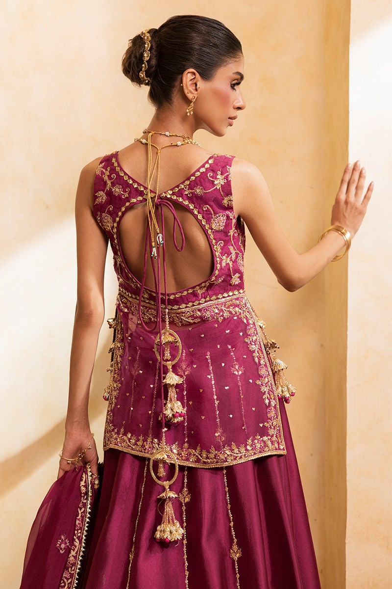Ansab Jahangir | Artisan Prints 26 |Berry Velour by Ansab Jahangir - Designer Dress  - Type : Ladies Clothes - Available at Libayah - 100% Original 