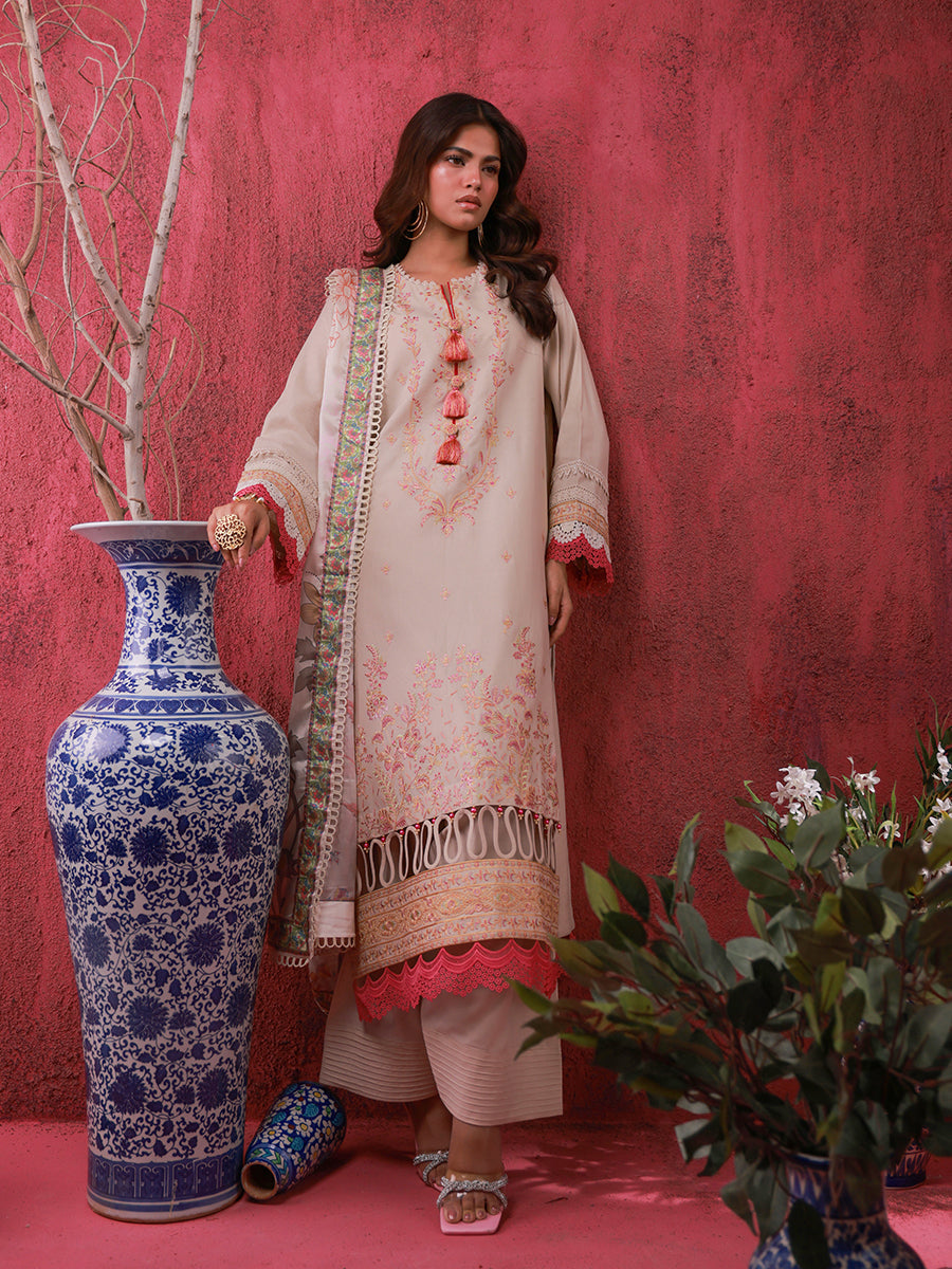 Salitex | Zaria Luxury Lawn | A05 by Salitex - Designer Dress - Type: Luxury - Available at Libayah - 100% Original