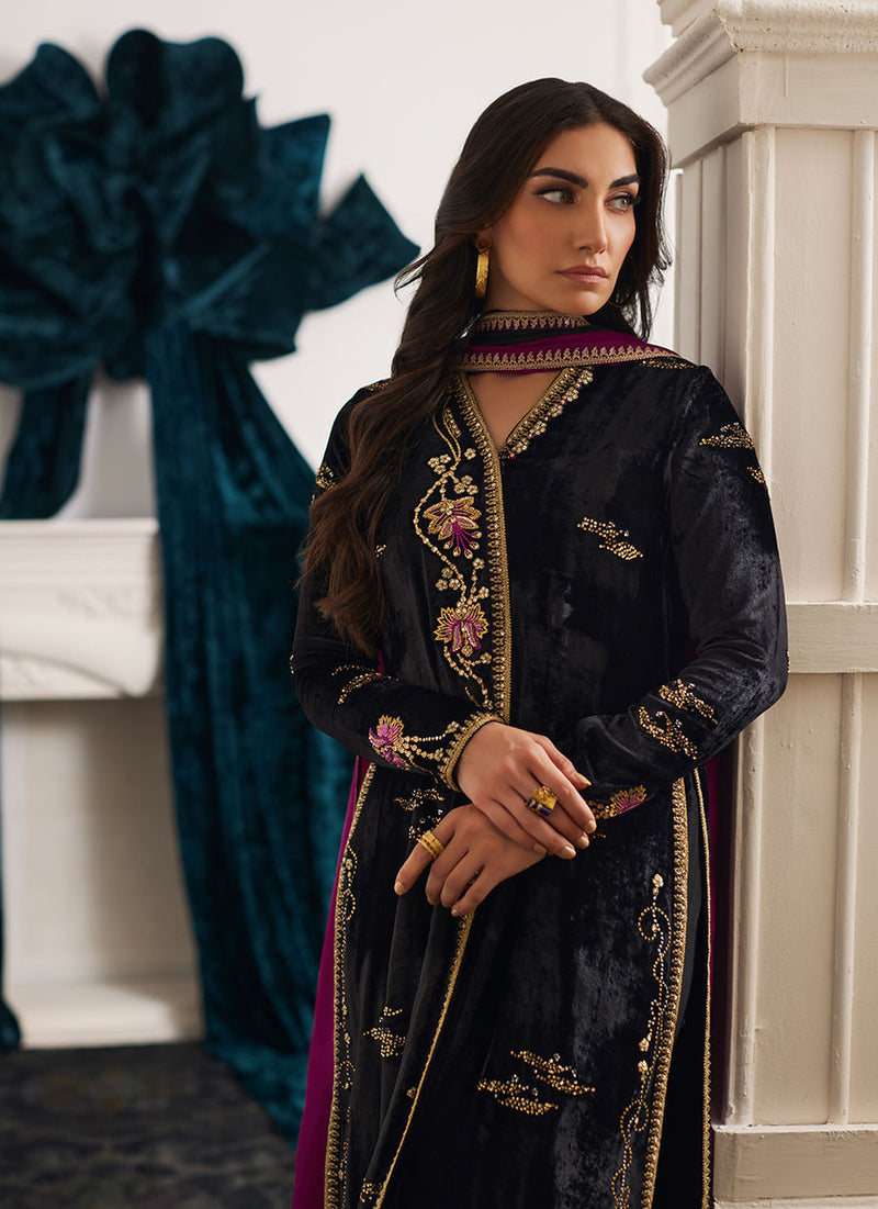 Farah Talib Aziz | Velvets The After Party | ANEMOS SHIRT AND DUPATTA by Farah Talib Aziz - Designer Dress - Type: Ladies Clothes - Available at Libayah - 100% Original
