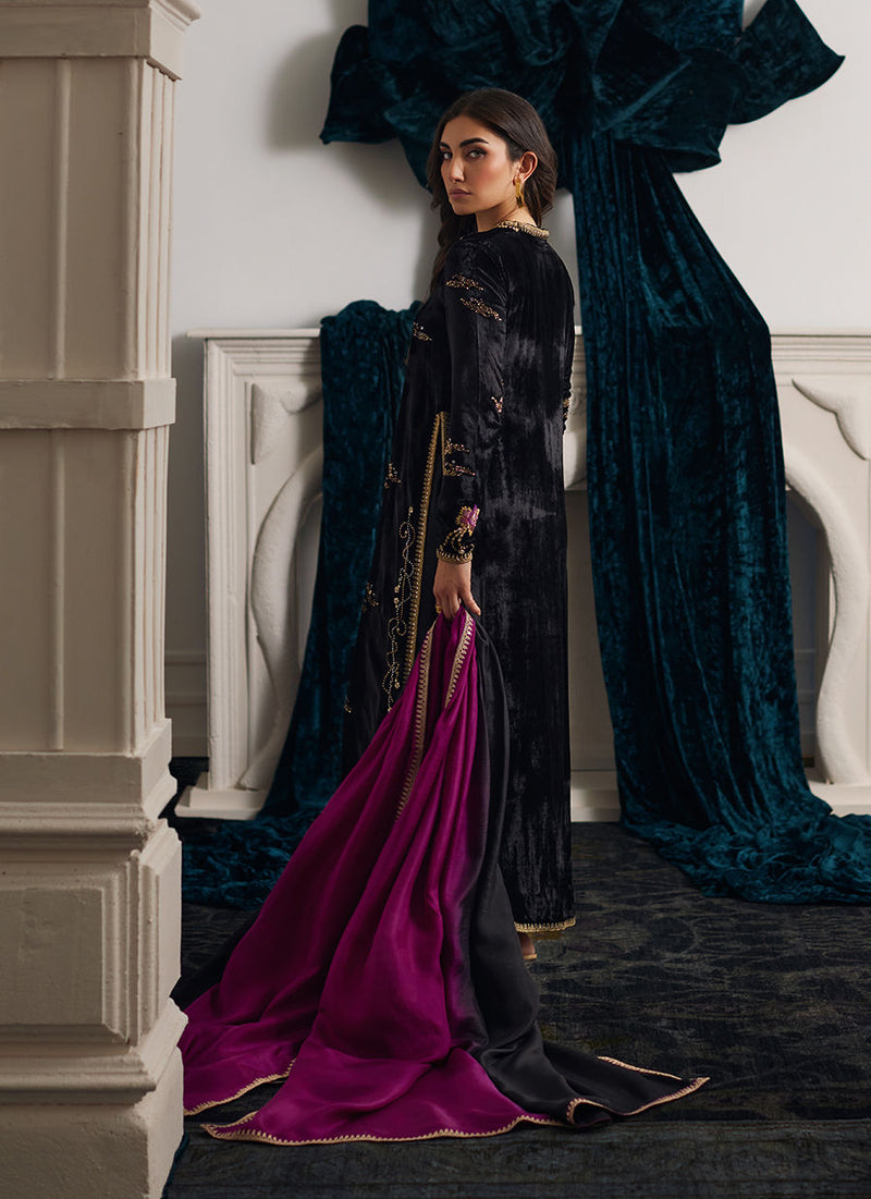 Farah Talib Aziz | Velvets The After Party | ANEMOS SHIRT AND DUPATTA by Farah Talib Aziz - Designer Dress - Type: Ladies Clothes - Available at Libayah - 100% Original