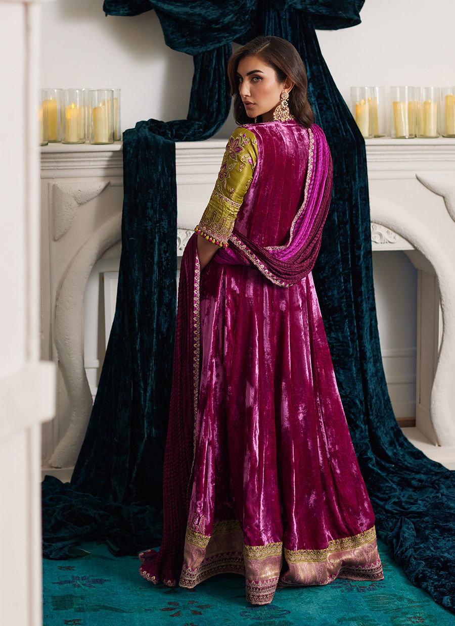 Farah Talib Aziz | Velvets The After Party | WYNN ANGRAKHA AND DUPATTA by Farah Talib Aziz - Designer Dress - Type: Ladies Clothes - Available at Libayah - 100% Original