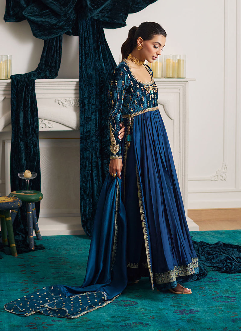 Farah Talib Aziz | Velvets The After Party | SYLVIA KALIDAAR AND DUPATTA by Farah Talib Aziz - Designer Dress - Type: Ladies Clothes - Available at Libayah - 100% Original