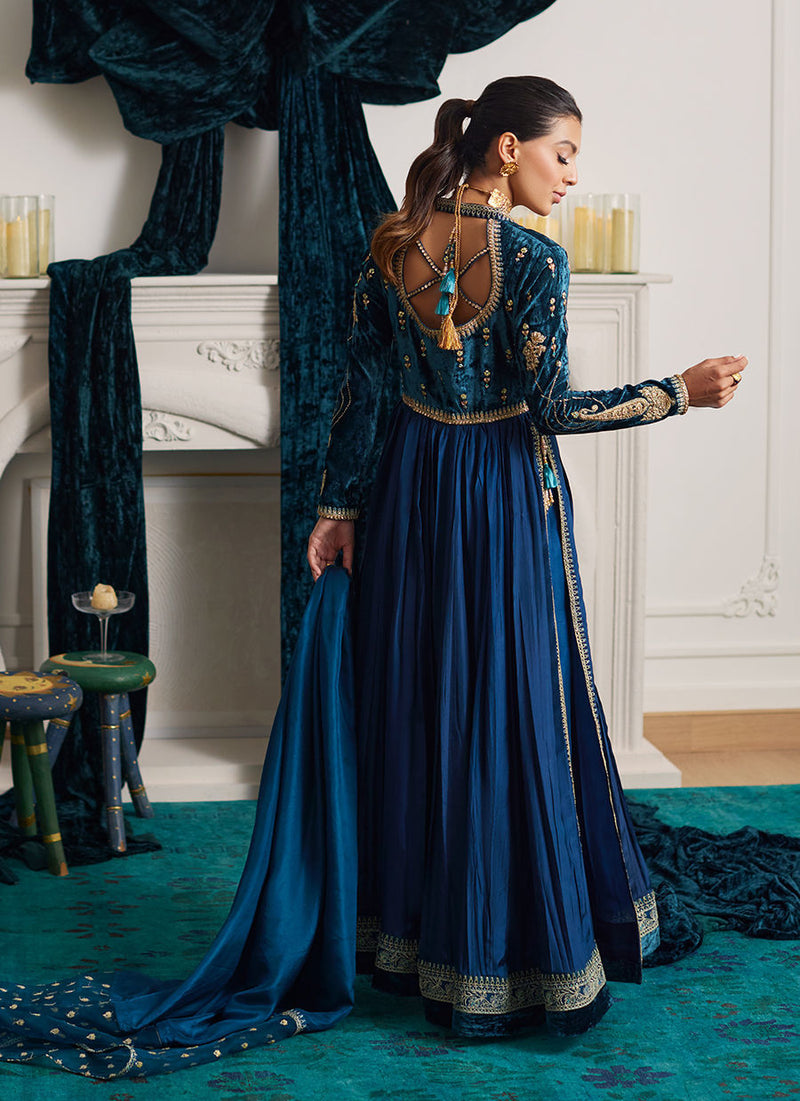 Farah Talib Aziz | Velvets The After Party | SYLVIA KALIDAAR AND DUPATTA by Farah Talib Aziz - Designer Dress - Type: Ladies Clothes - Available at Libayah - 100% Original