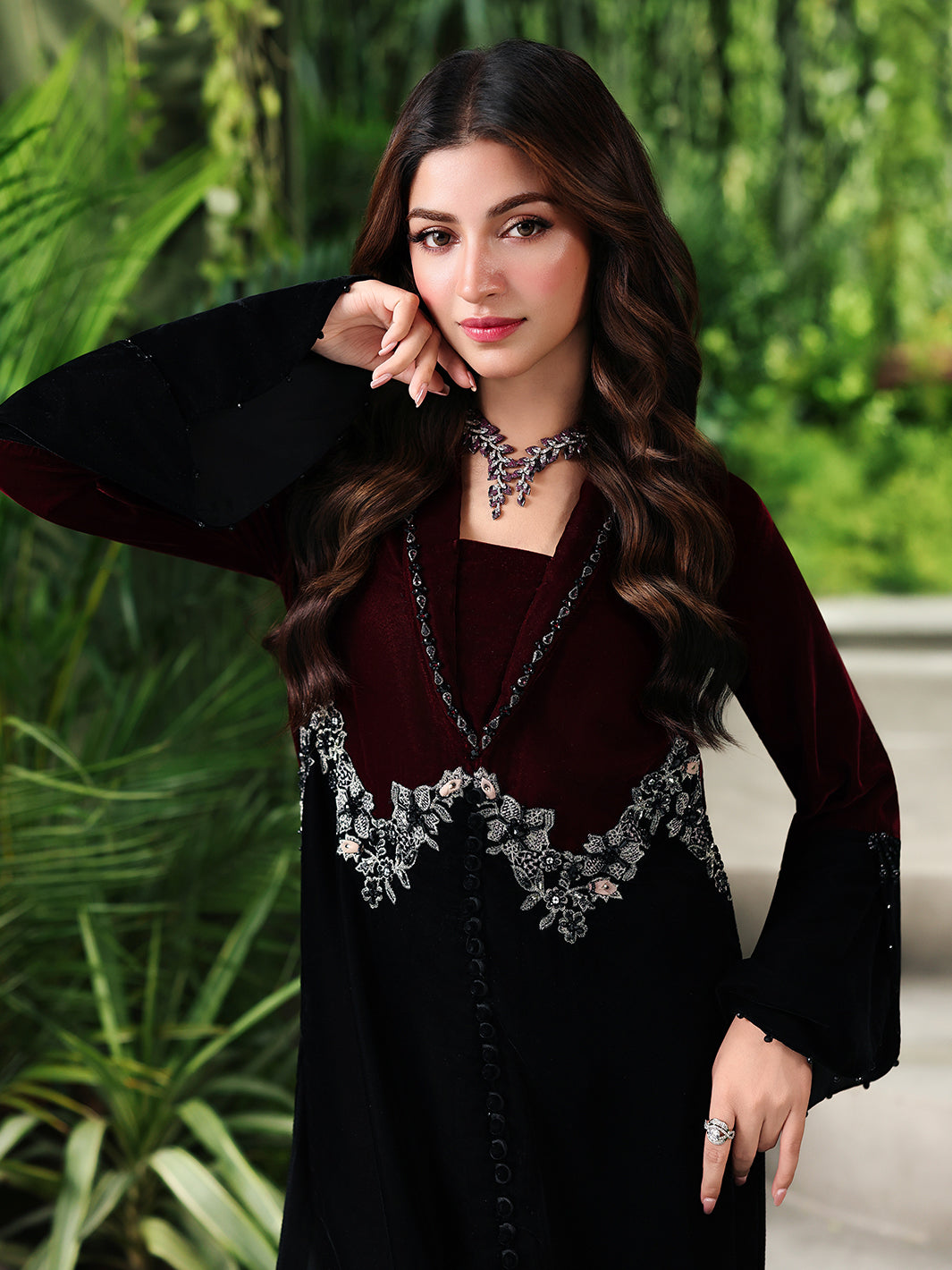 Ain | Twilight The Velvet Edit | AN-184 by Ain - Designer Dress  - Type : Ladies Clothes - Available at Libayah - 100% Original 