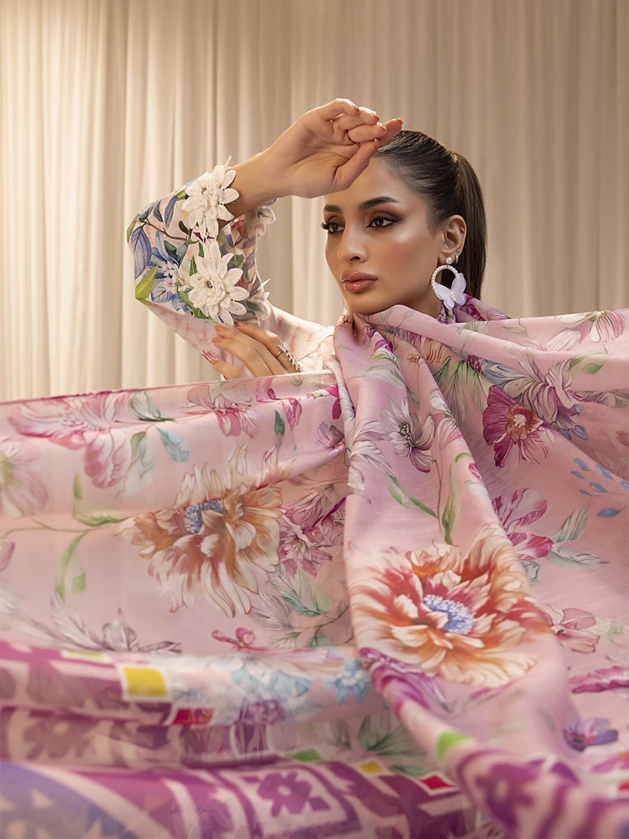 Salitex | Sibel Printed Lawn Silk | ST-04 by Salitex - Designer Dress - Type: Ladies Clothes - Available at Libayah - 100% Original