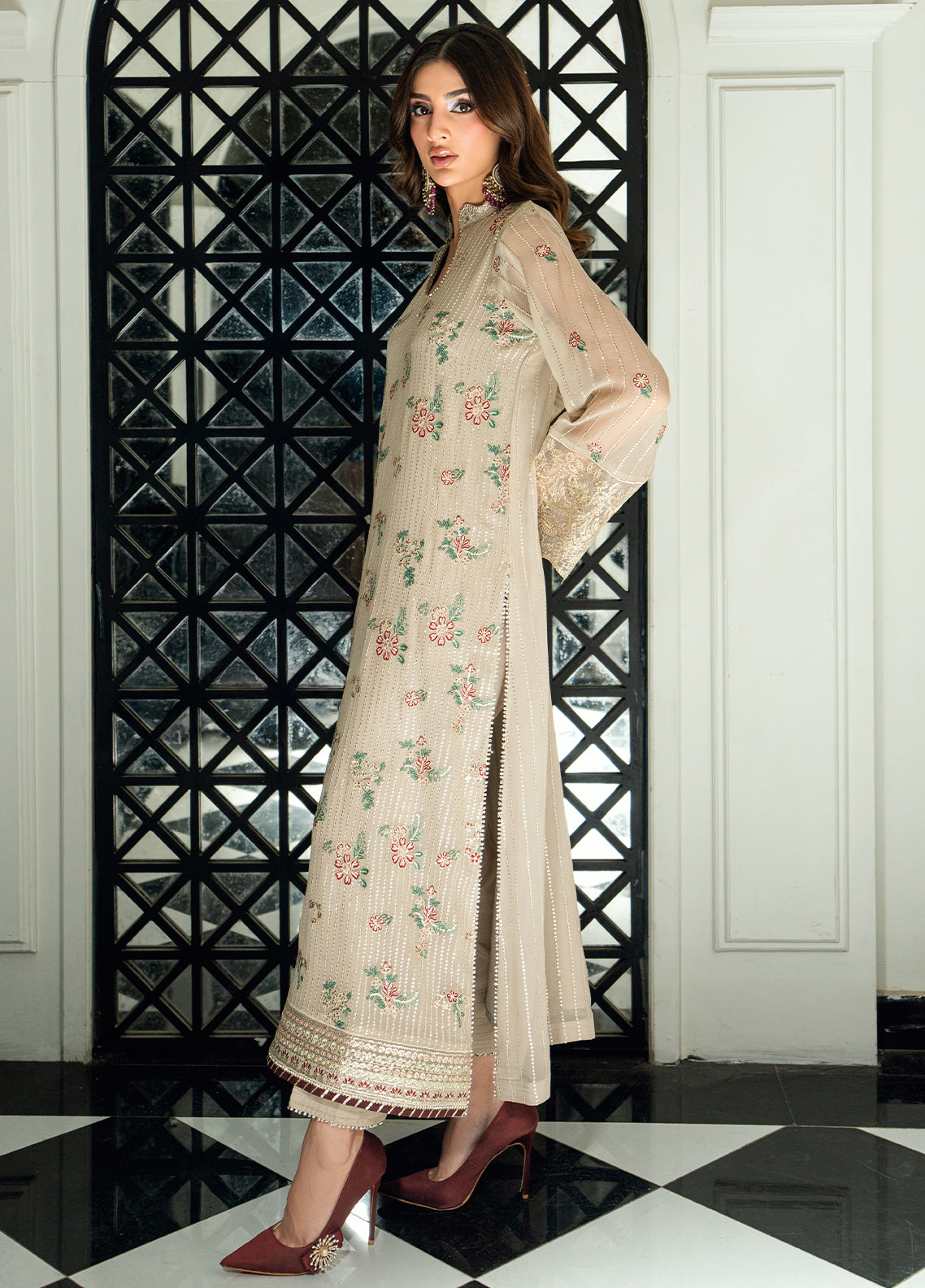 Sahane | Maison D'or Collection | CT 27005 Champagne - Designer Dress - Type : Ladies Clothes - Available at Libayah - 100% Original