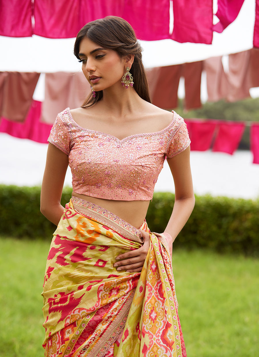 Farah Talib Aziz | Mayna Festive Luxe Pret | Rang Saree