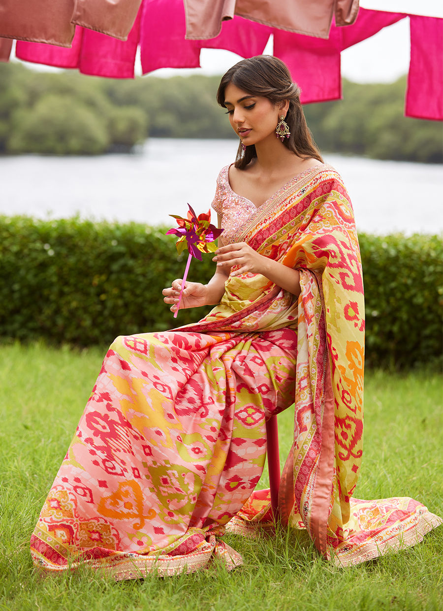 Farah Talib Aziz | Mayna Festive Luxe Pret | Rang Saree
