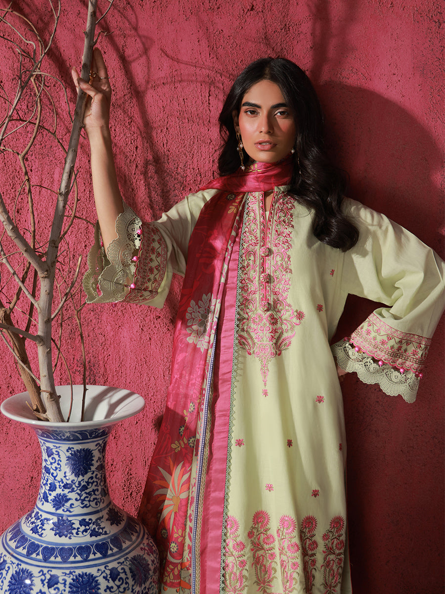 Salitex | Zaria Luxury Lawn | A07 by Salitex - Designer Dress - Type: Luxury - Available at Libayah - 100% Original