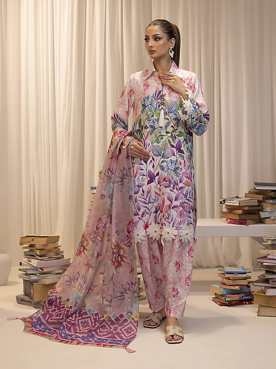 Salitex | Sibel Printed Lawn Silk | ST-04 by Salitex - Designer Dress - Type: Ladies Clothes - Available at Libayah - 100% Original