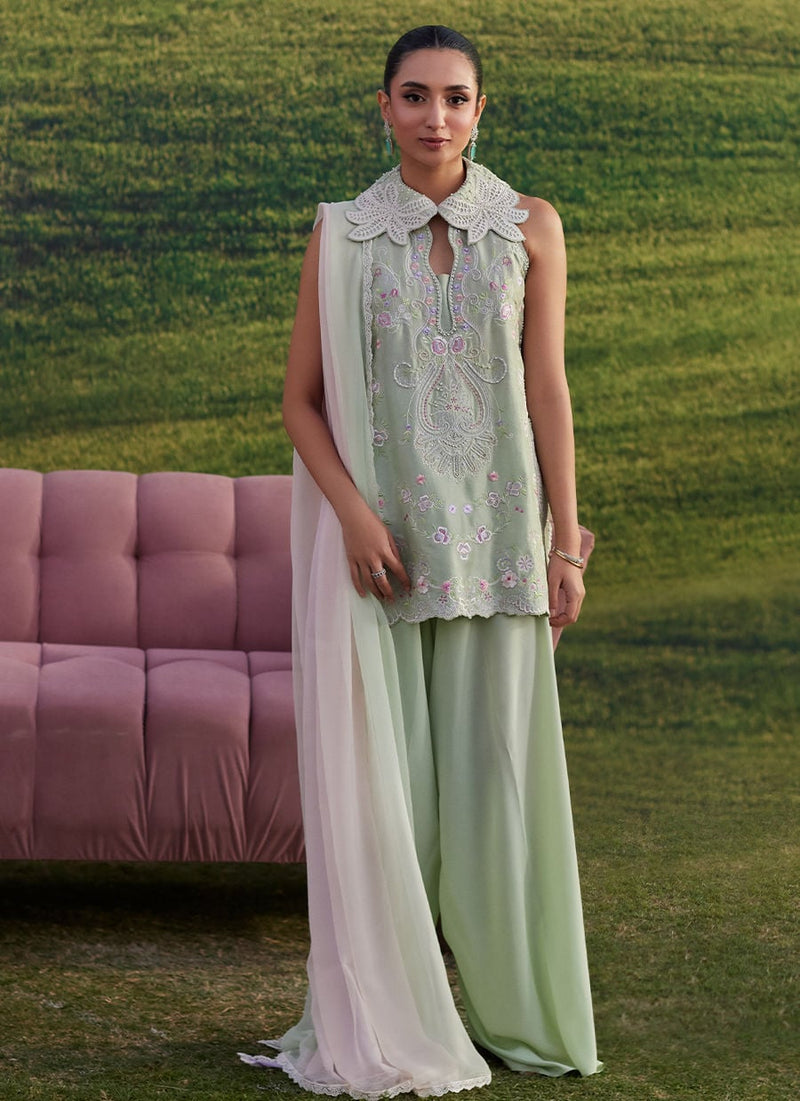Farah Talib Aziz | Luna Eid 26 | Minaara Shirt And Dupatta - Designer Dress - Type : Ladies Clothes - Available at Libayah - 100% Original