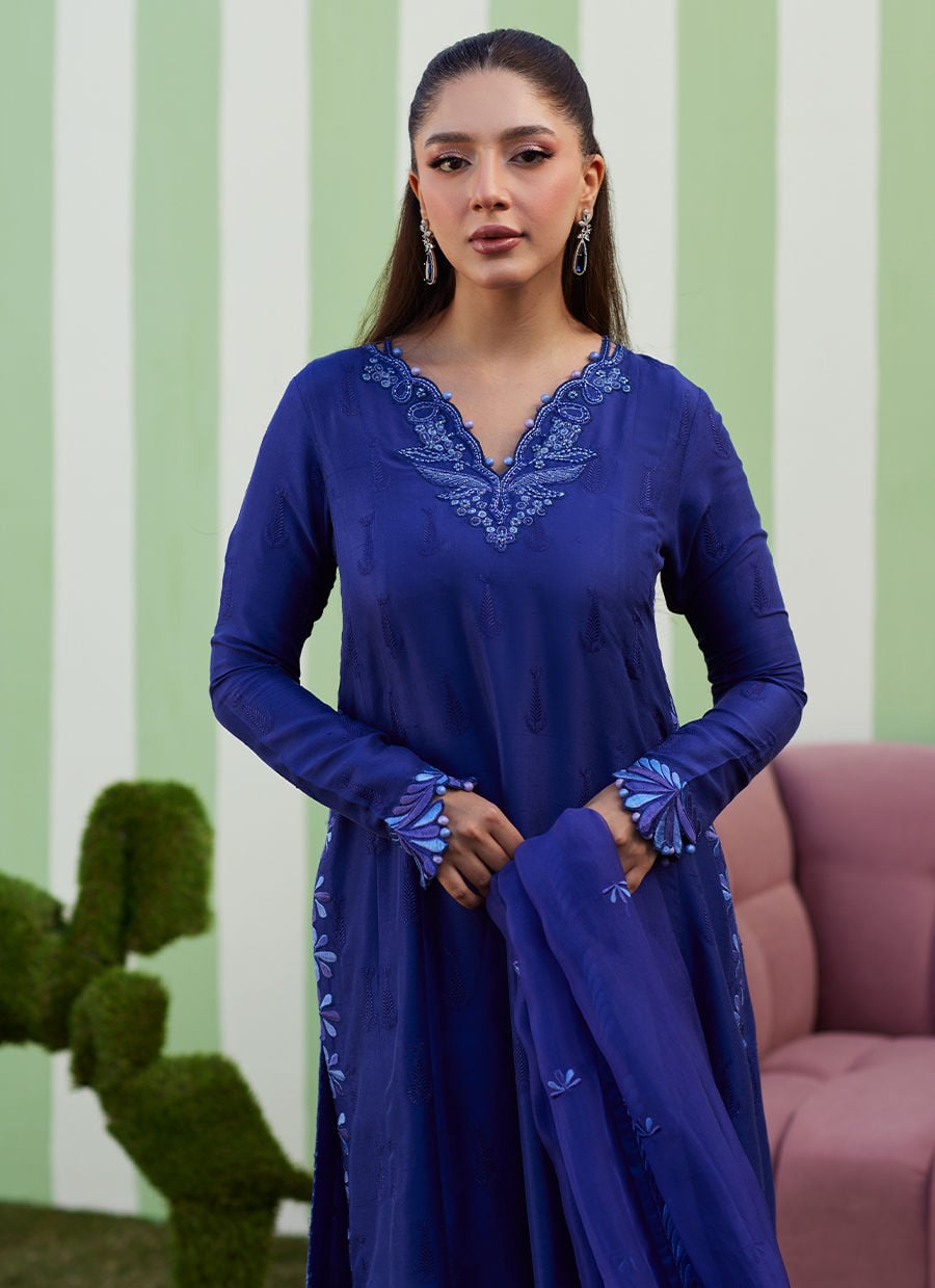 Farah Talib Aziz | Luna Eid 26 | Elaris Shirt And Dupatta - Designer Dress - Type : Ladies Clothes - Available at Libayah - 100% Original