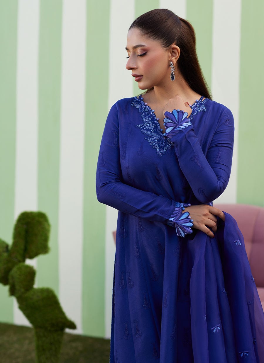 Farah Talib Aziz | Luna Eid 26 | Elaris Shirt And Dupatta - Designer Dress - Type : Ladies Clothes - Available at Libayah - 100% Original