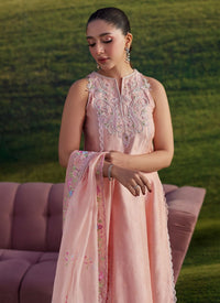 Farah Talib Aziz | Luna Eid 26 | Rose Reverie Shirt And Dupatta - Designer Dress - Type : Ladies Clothes - Available at Libayah - 100% Original