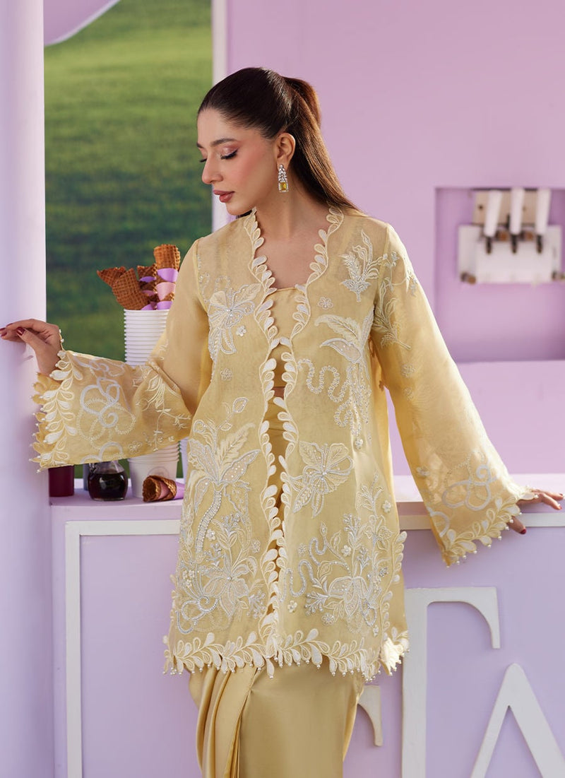 Farah Talib Aziz | Luna Eid 26 | Soleia Jacket - Designer Dress - Type : Ladies Clothes - Available at Libayah - 100% Original