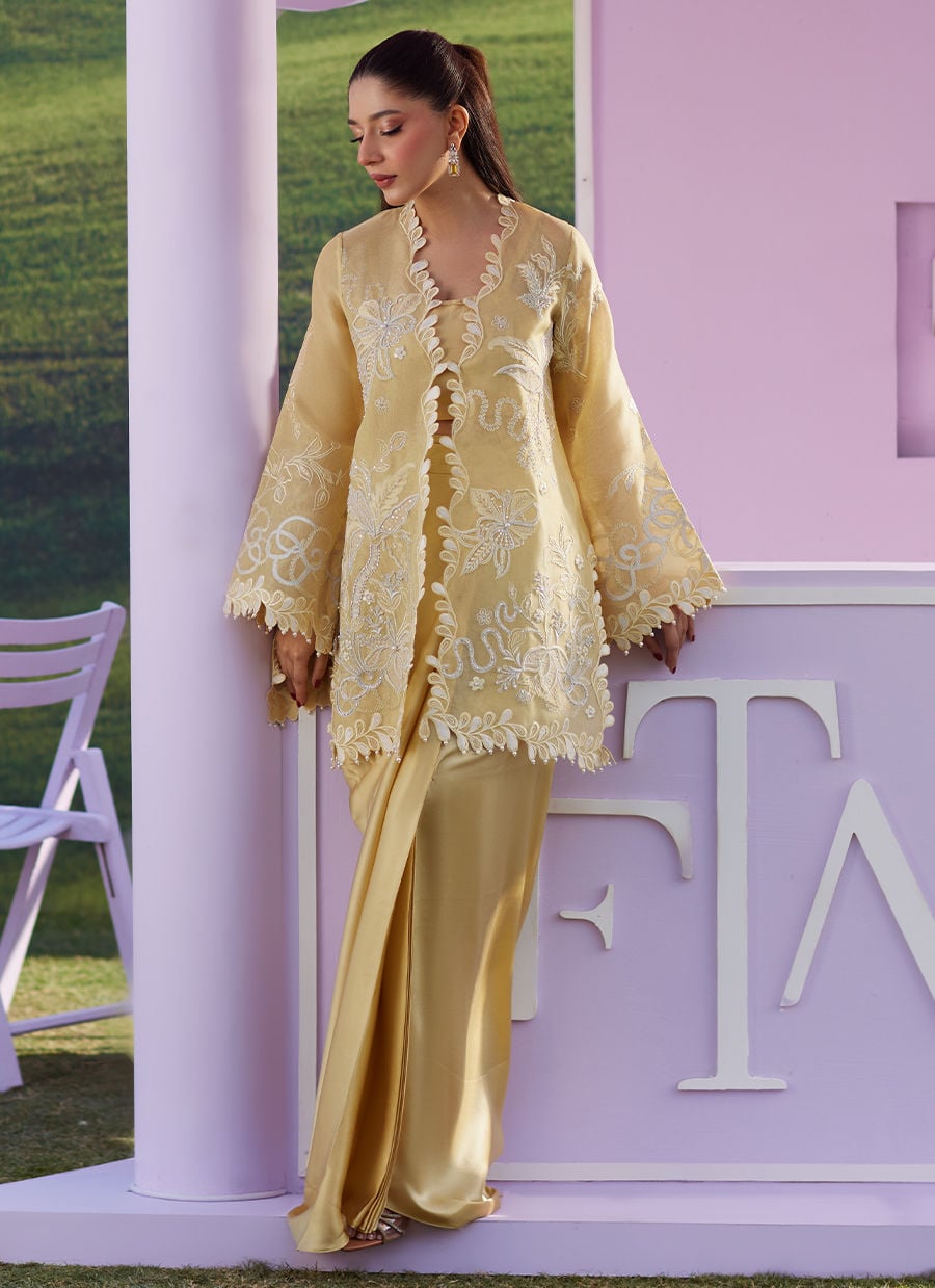 Farah Talib Aziz | Luna Eid 26 | Soleia Jacket - Designer Dress - Type : Ladies Clothes - Available at Libayah - 100% Original